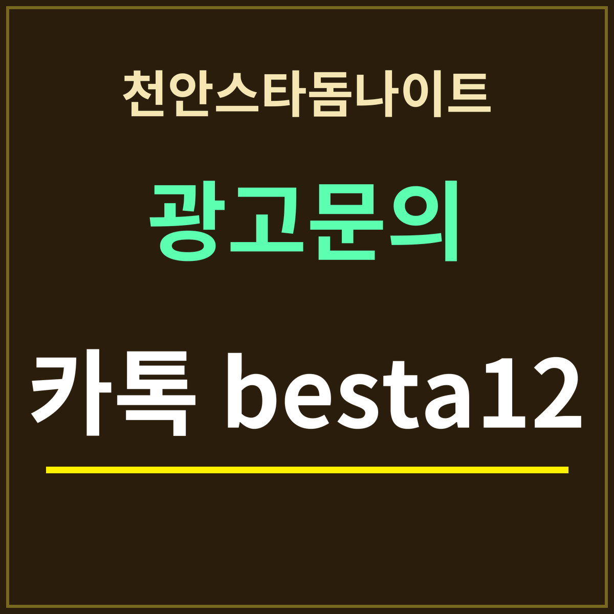 천안스타돔나이트 부킹 안내