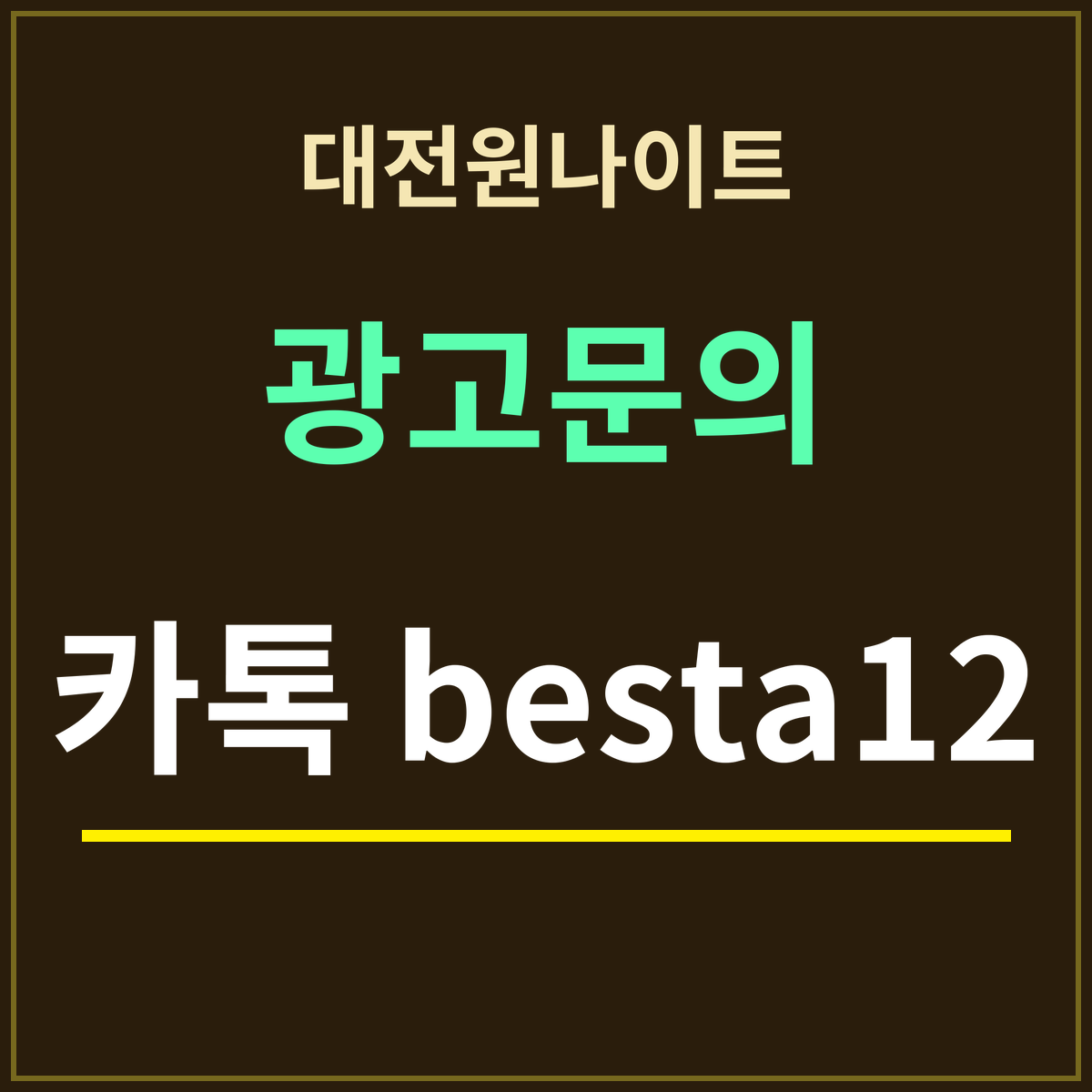 대전원나이트 위치·이용 안내